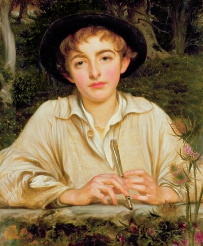 Rustic Music by Frederic Leighton
